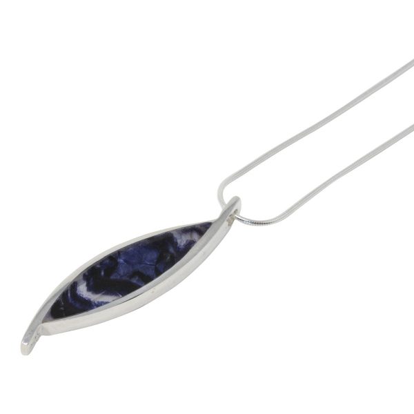 Silver Blue John Pendant