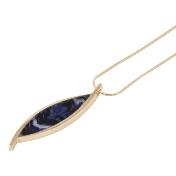 Yellow Gold Blue John Pendant