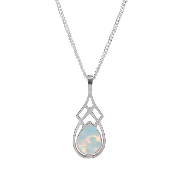 Silver Opalite Celtic Pendant