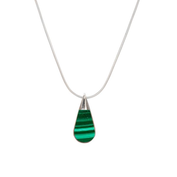 Silver Malachite Pendant