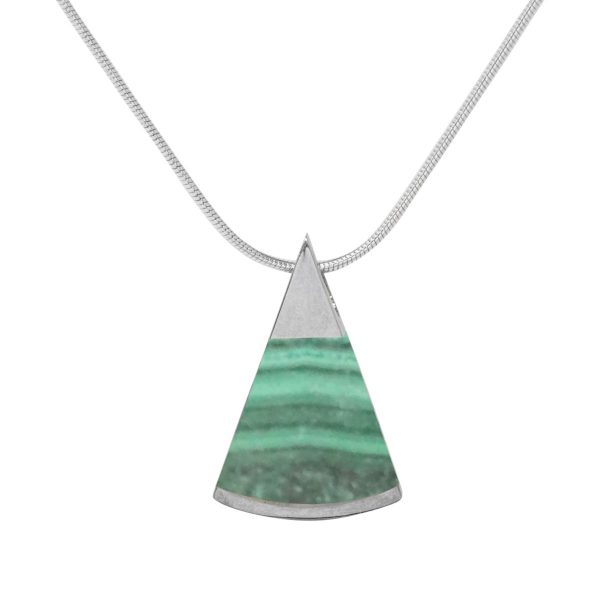 Silver Malachite Pendant