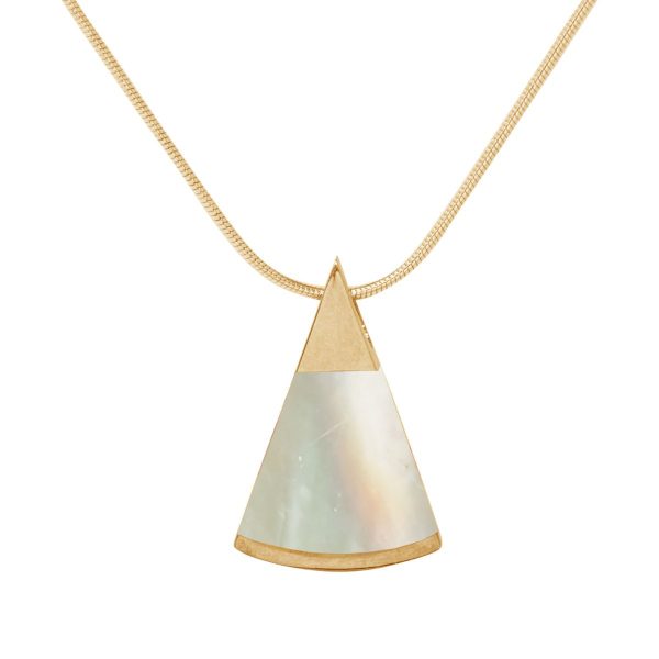 Yellow Gold Mother of Pearl Pendant