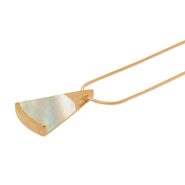 Yellow Gold Mother of Pearl Pendant