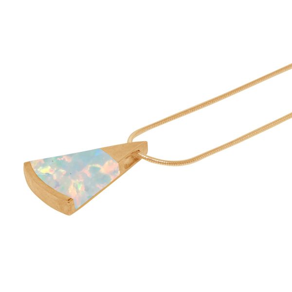 Yellow Gold Opalite Sun Ice Pendant