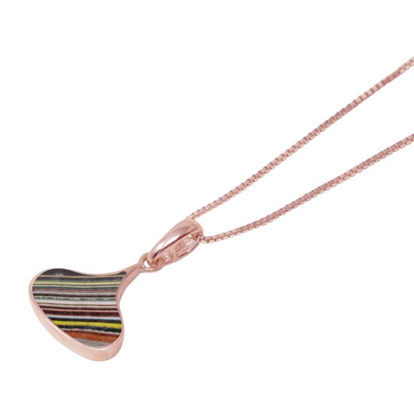 Rose Gold Fordite Pendant