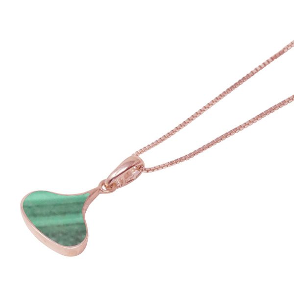 Rose Gold Malachite Pendant