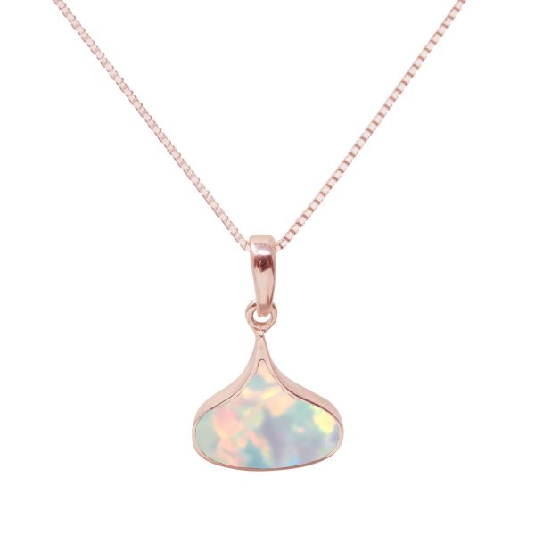 Rose Gold Opalite Sun Ice Pendant