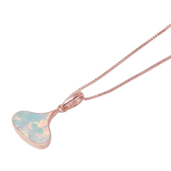 Rose Gold Opalite Sun Ice Pendant