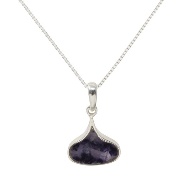 Derbyshire Blue John Sterling Silver Triangle Flow Necklace – Judith Hart  Jewellers