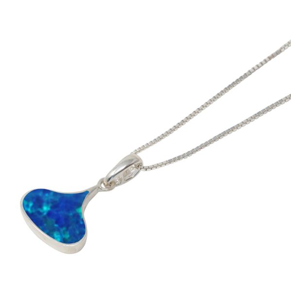 Silver Opalite Cobalt Blue Pendant