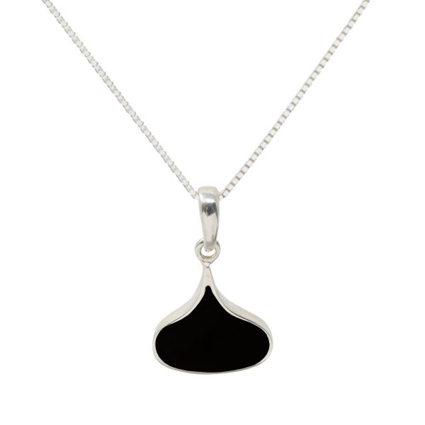 Silver Whitby Jet Pendant