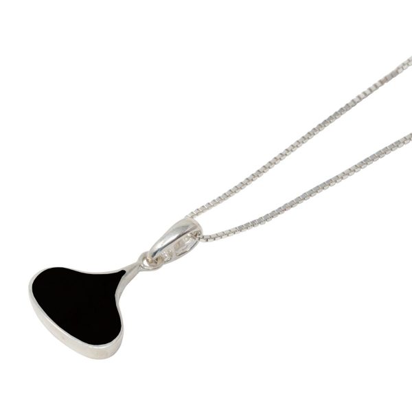 Silver Whitby Jet Pendant