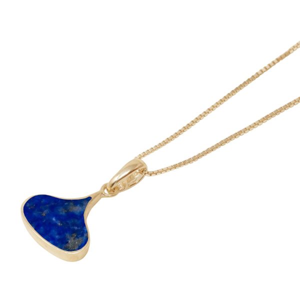 Yellow Gold Lapis Pendant