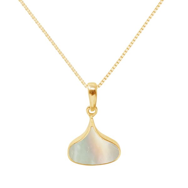 Yellow Gold Mother of Pearl Pendant