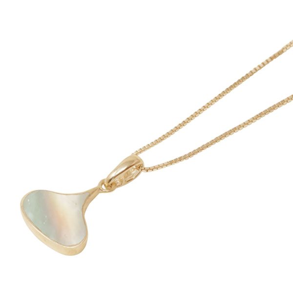 Yellow Gold Mother of Pearl Pendant