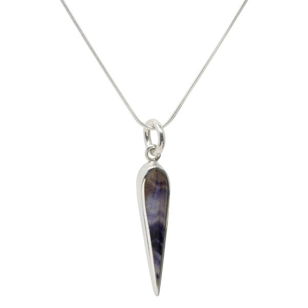 Silver Blue John Pendant