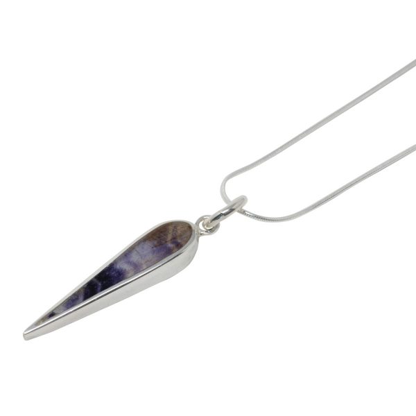 Silver Blue John Pendant