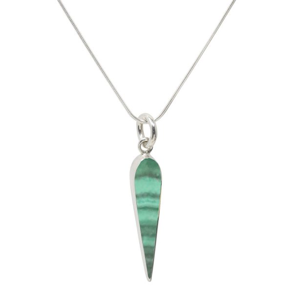 Silver Malachite Pendant