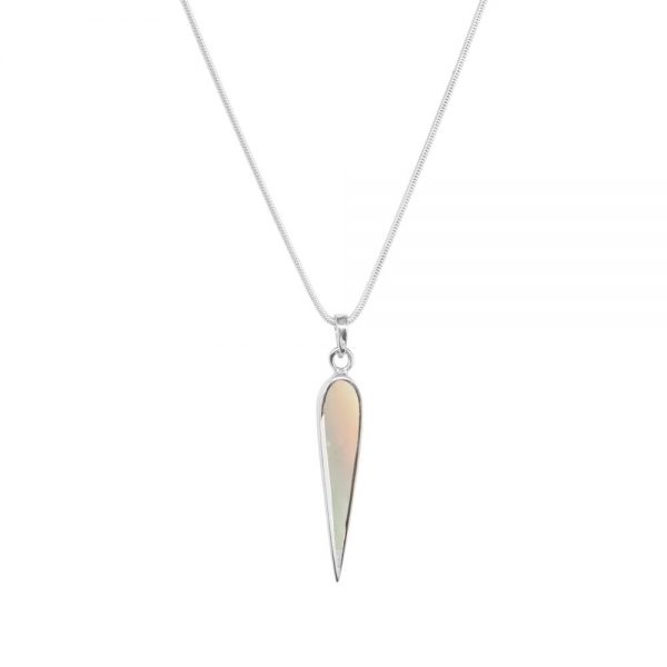 White Gold Mother of Pearl Pendant