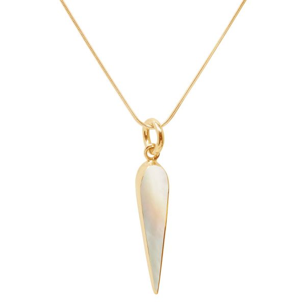 Yellow Gold Mother of Pearl Pendant