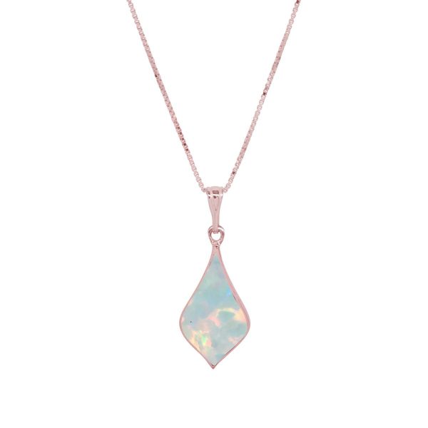 Rose Gold Opalite Sun Ice Pendant