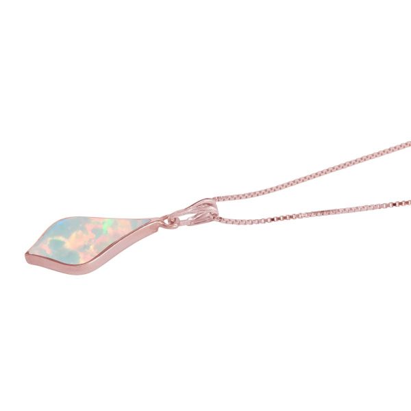 Rose Gold Opalite Sun Ice Pendant