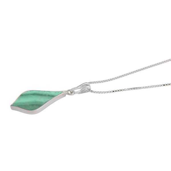 Silver Malachite Pendant