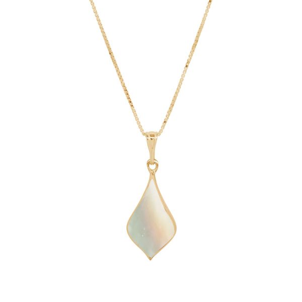 Yellow Gold Mother of Pearl Pendant