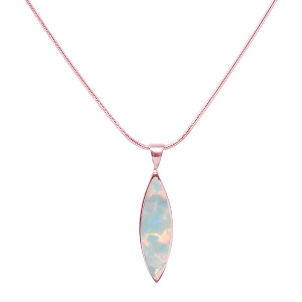 Rose Gold Opalite Sun Ice Pendant