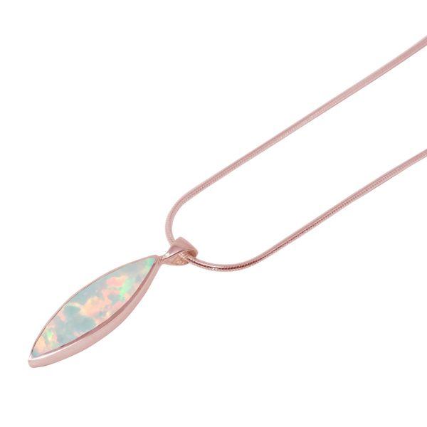 Rose Gold Opalite Sun Ice Pendant