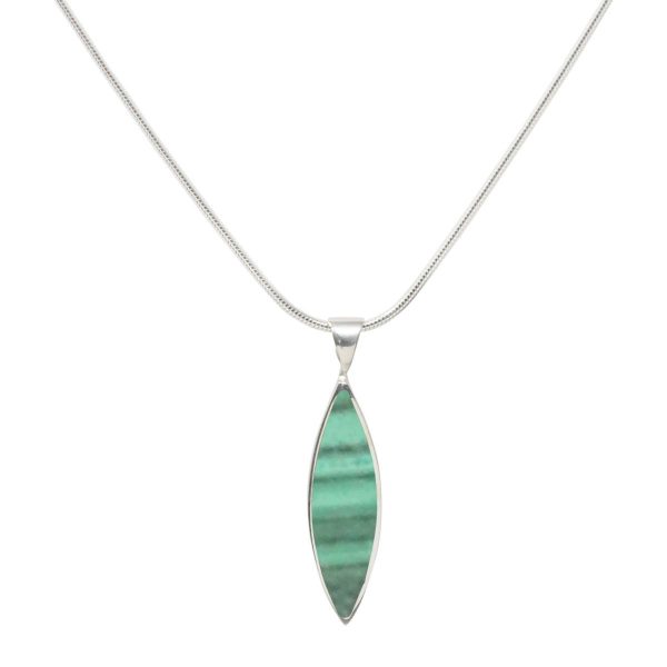 Silver Malachite Pendant