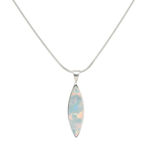 Silver Opalite Sun Ice Pendant