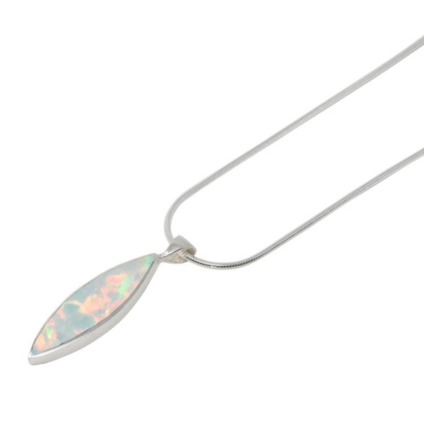 Silver Opalite Sun Ice Pendant