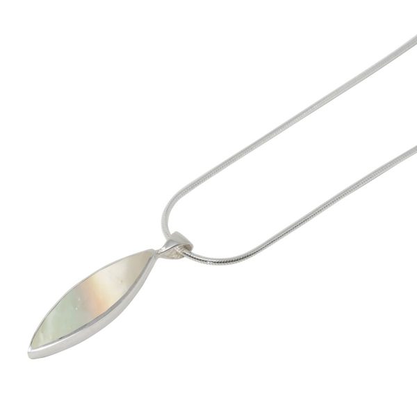 White Gold Mother of Pearl Pendant