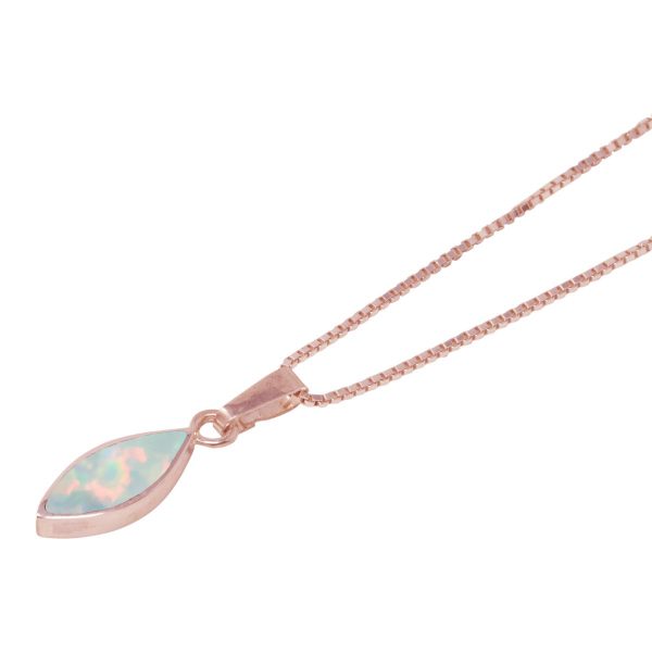 Rose Gold Opalite Sun Ice Pendant