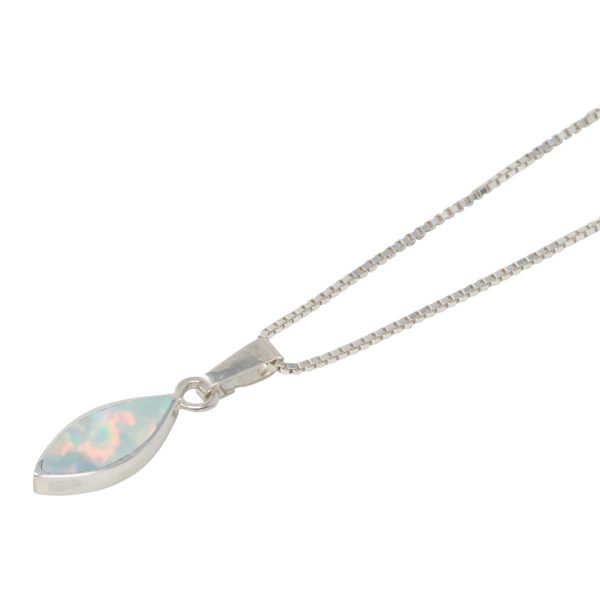 Silver Opalite Sun Ice Pendant