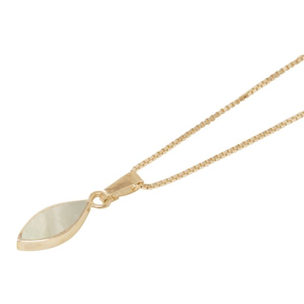 Yellow Gold Mother of Pearl Pendant