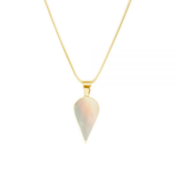 Yellow Gold Mother of Pearl Pendant