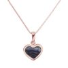 Rose Gold Blue John Heart Shaped Pendant