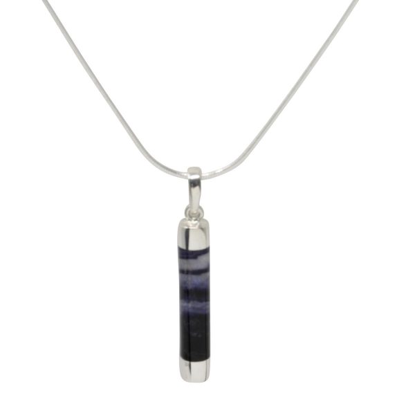 Silver Blue John Pendant