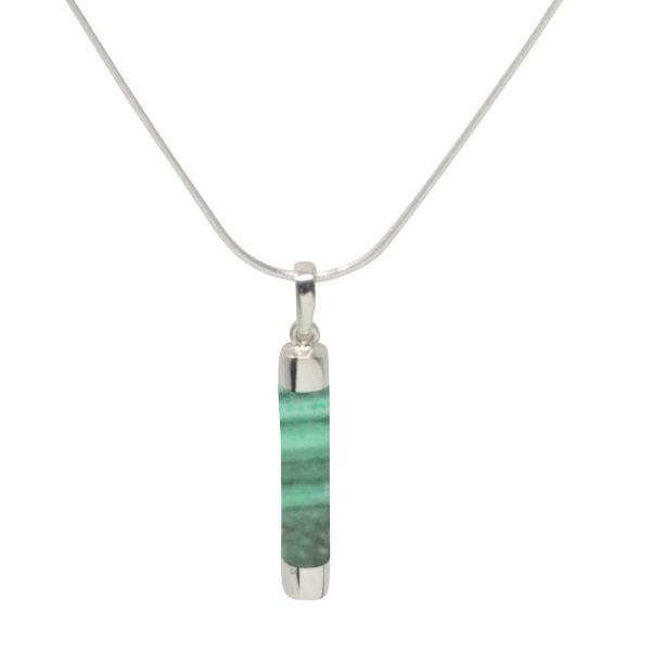 Silver Malachite Pendant