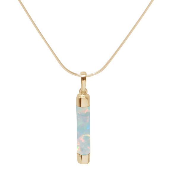 Yellow Gold Opalite Sun Ice Pendant