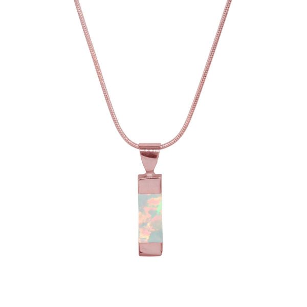 Rose Gold Opalite Sun Ice Pendant