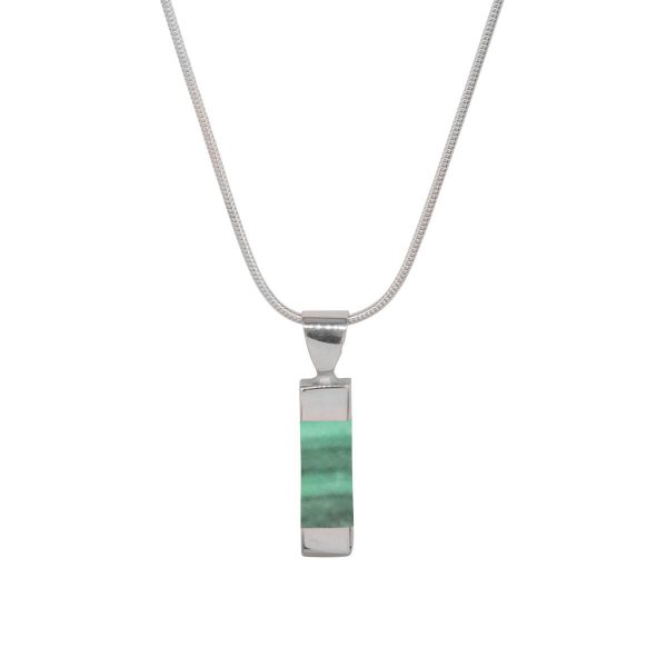 Silver Malachite Pendant