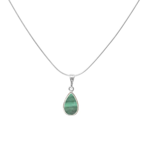 Silver Malachite Pendant