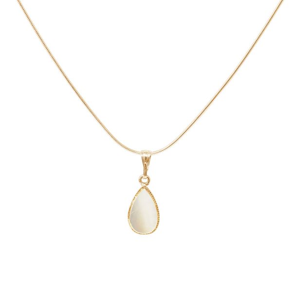 Yellow Gold Mother of Pearl Pendant