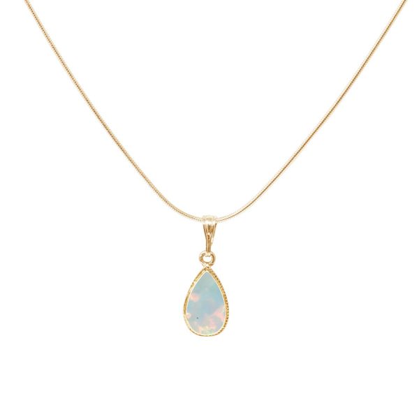 Yellow Gold Opalite Sun Ice Pendant