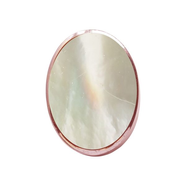 Rose Gold Mother of Pearl Large Oval Ring