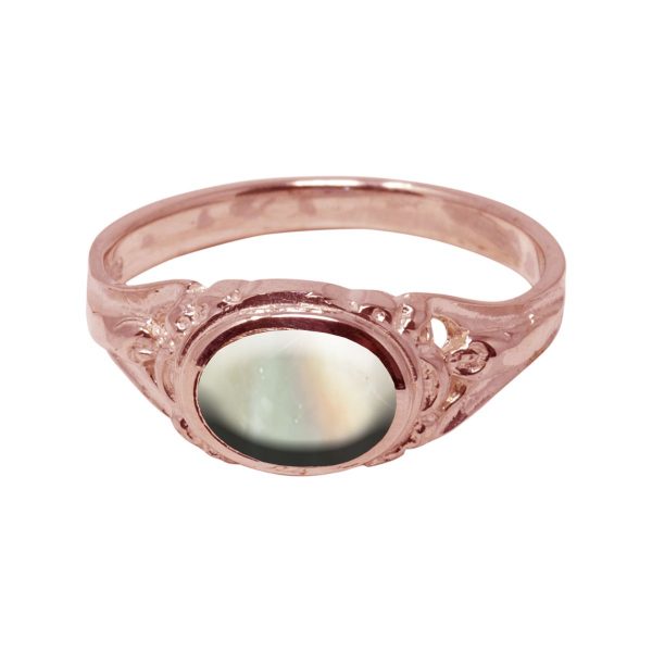 Rose Gold Mother of Pearl Ring