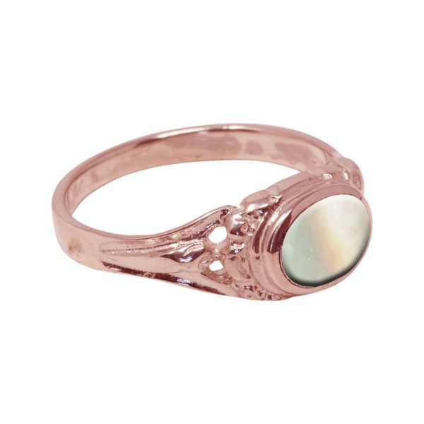 Rose Gold Mother of Pearl Ring